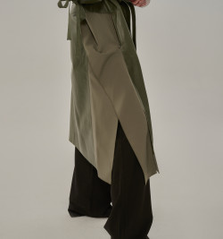 Дизайнерская кожаная накидка больших размеров