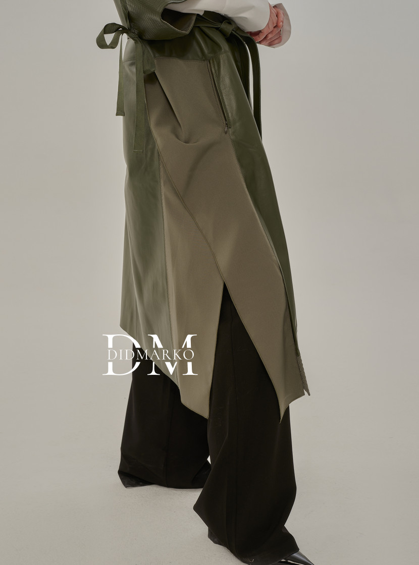 Дизайнерская кожаная накидка больших размеров