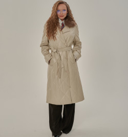 Пальто слоновой кости DONG MING