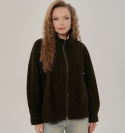 Замшевая куртка женская на молнии