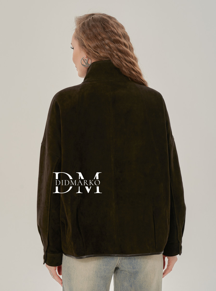 Замшевая куртка женская на молнии