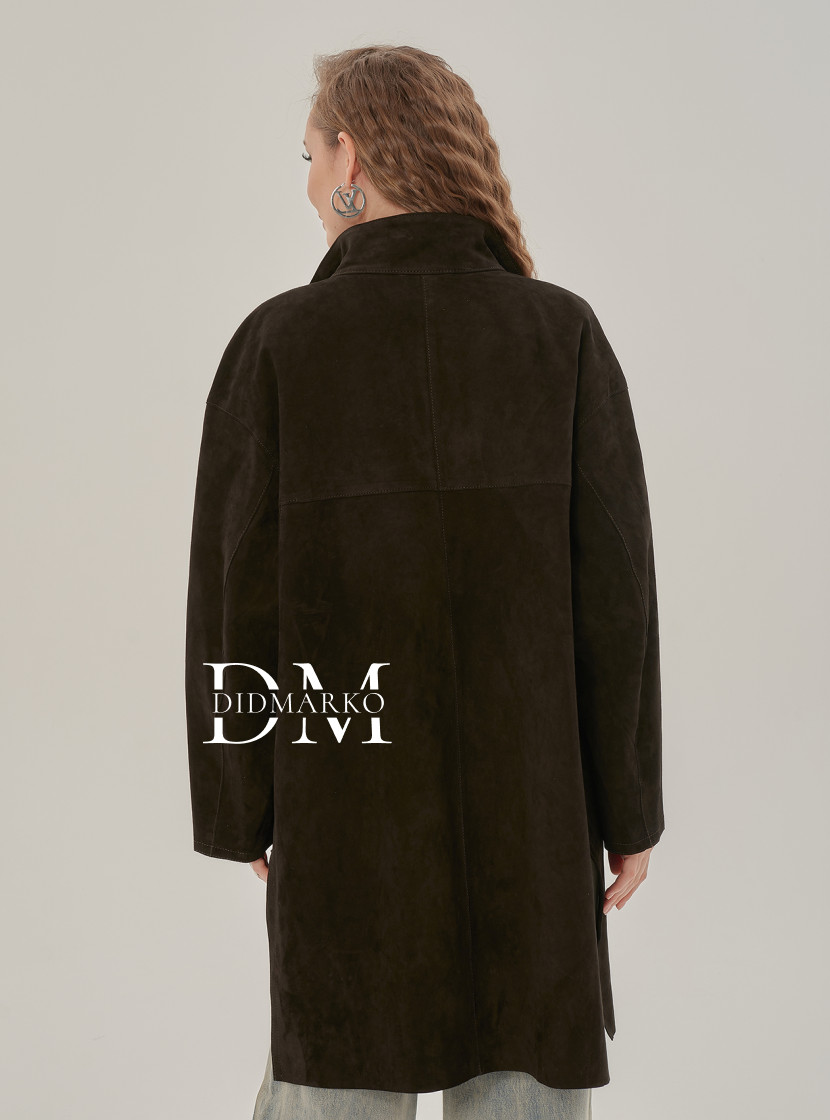 Плащ из натуральной замши без подклада