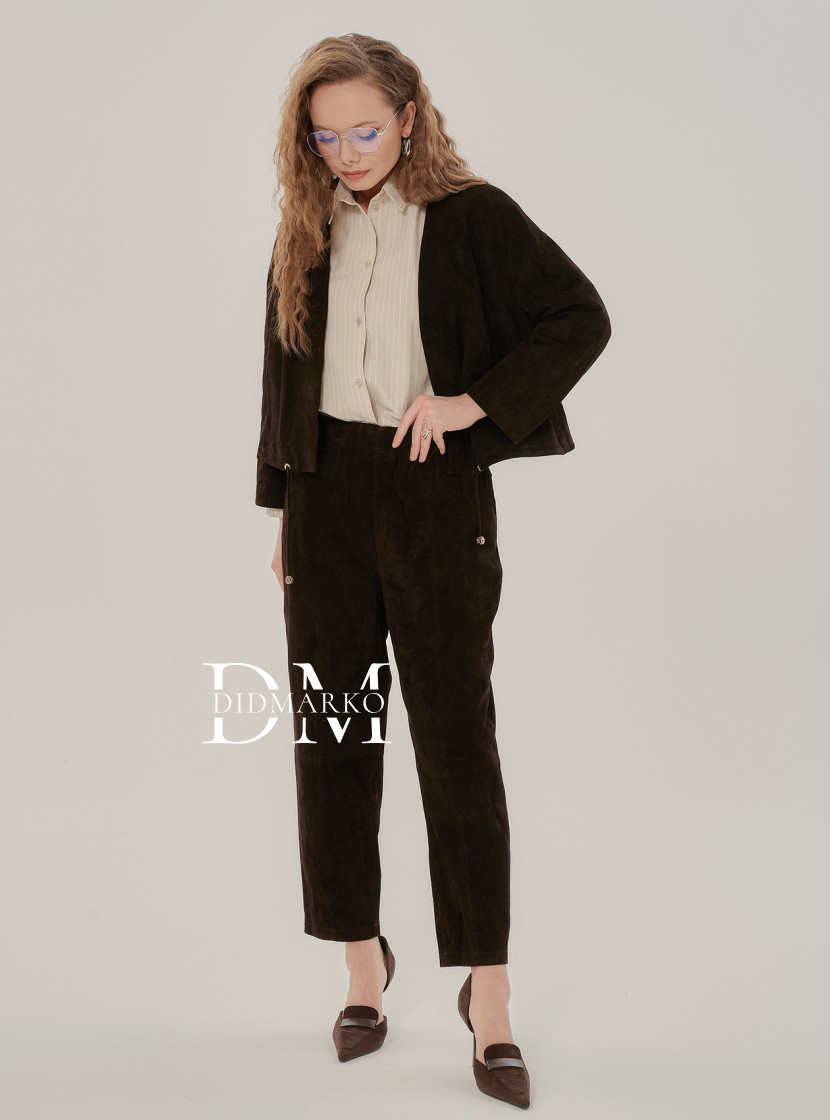 Брюки из замши - премиум / Жакет отдельно DMS073