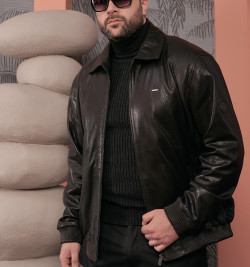 Бомбер больших размеров мужской