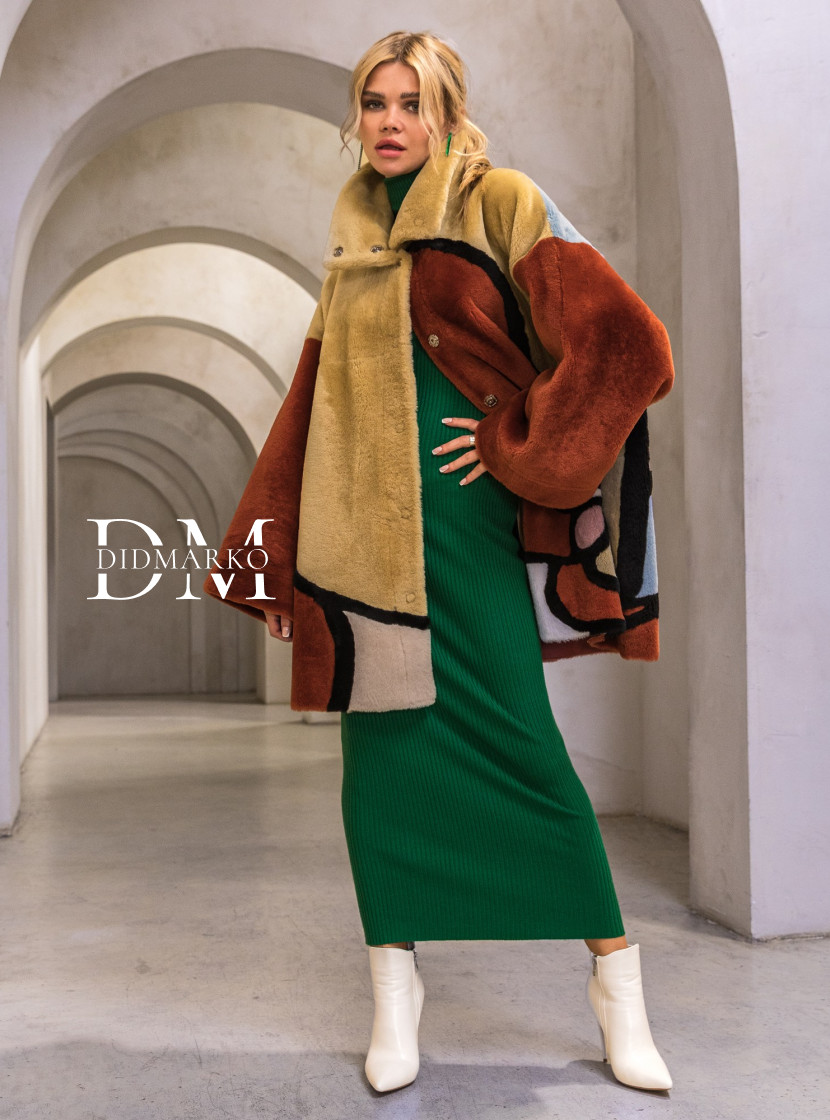 Двусторонняя дубленка OVERSIZE