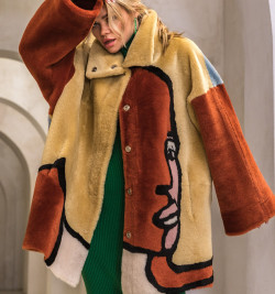 Двусторонняя дубленка OVERSIZE