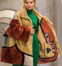 Двусторонняя дубленка OVERSIZE