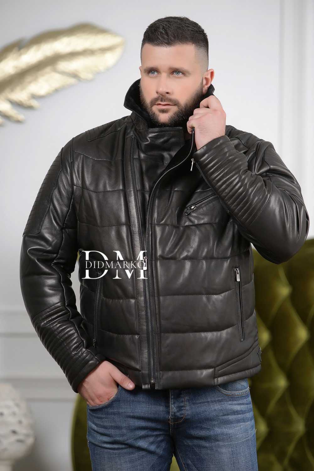 Купить мужские кожаные зимние куртки с мехом из натуральной кожи в СПб недорого.