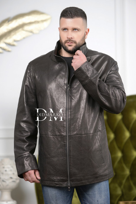 Купить Классическая мужская кожаная куртка больших размеров в Москве и Санкт-Петербурге