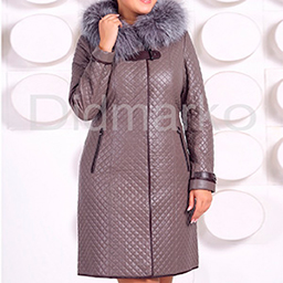 Кожаное пальто для женщин с широкими бедрами